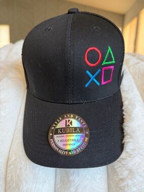 Kubila Black Snapback Playstation hat